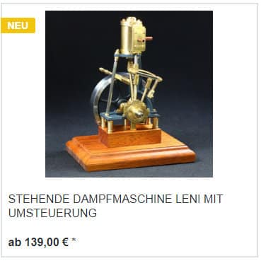 Dampfmaschine Leni im Shop kaufen