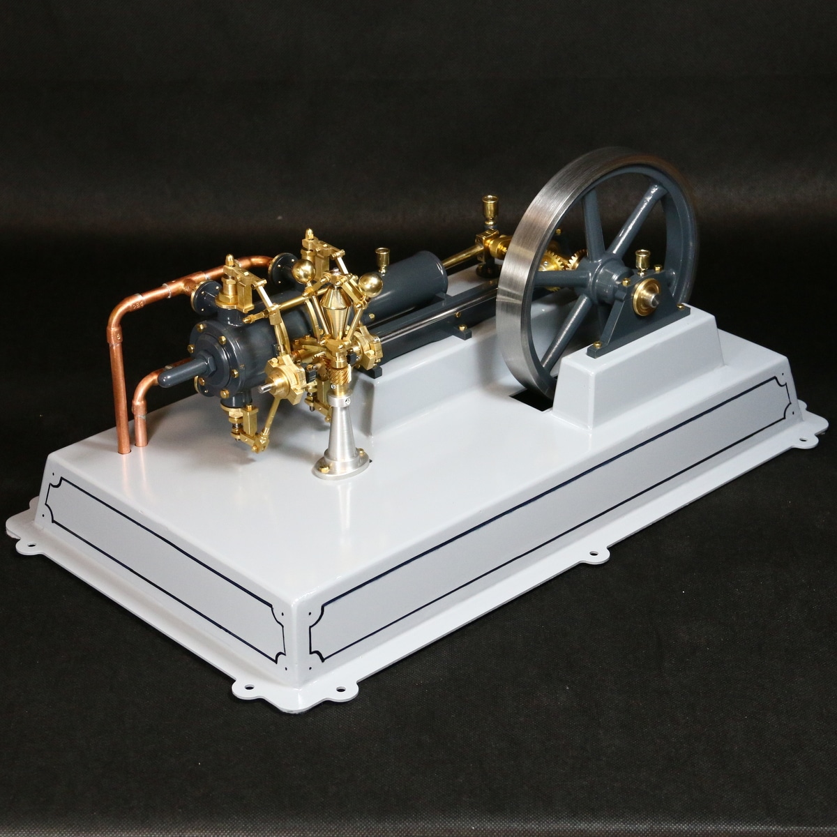 Ventilgesteuerte-Dampfmaschine-sockel Modellbaudampfmaschinen mit Ventilsteuerung