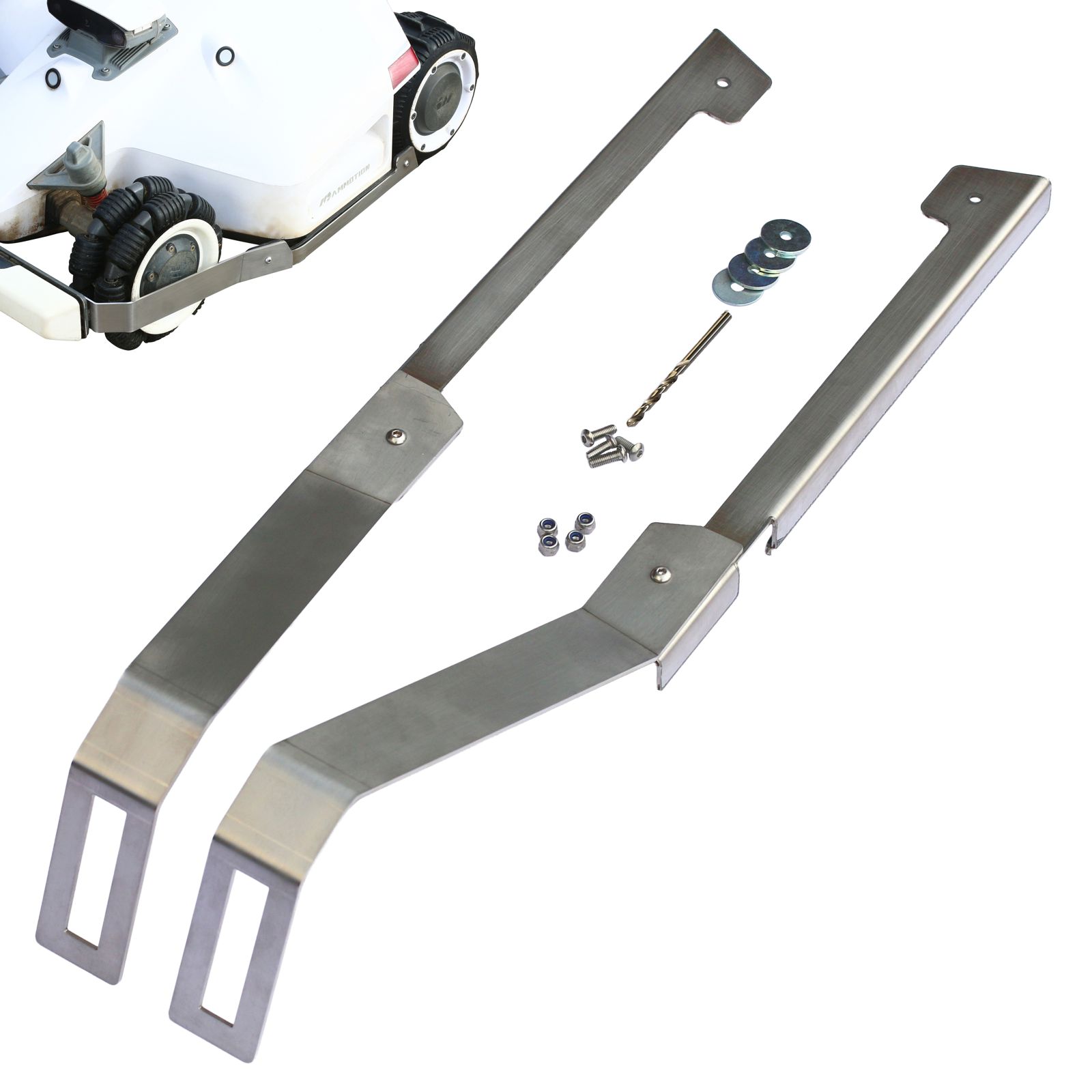 Stainless Steel Edge Guard for Mammotion Luba 1 & 2 Skirt Bumper