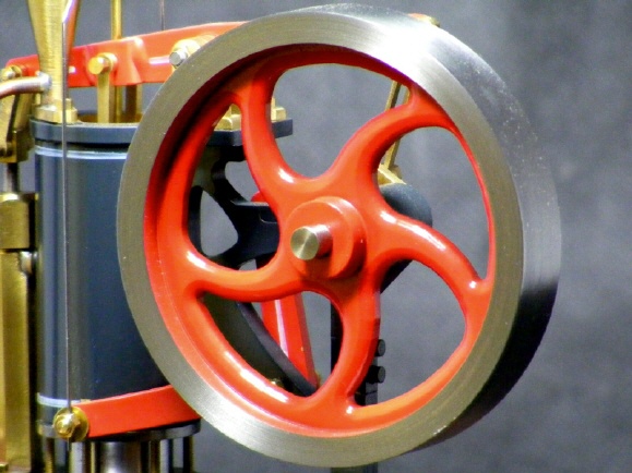 Schwungrad des Rider-Ericsson Stirlingmotors