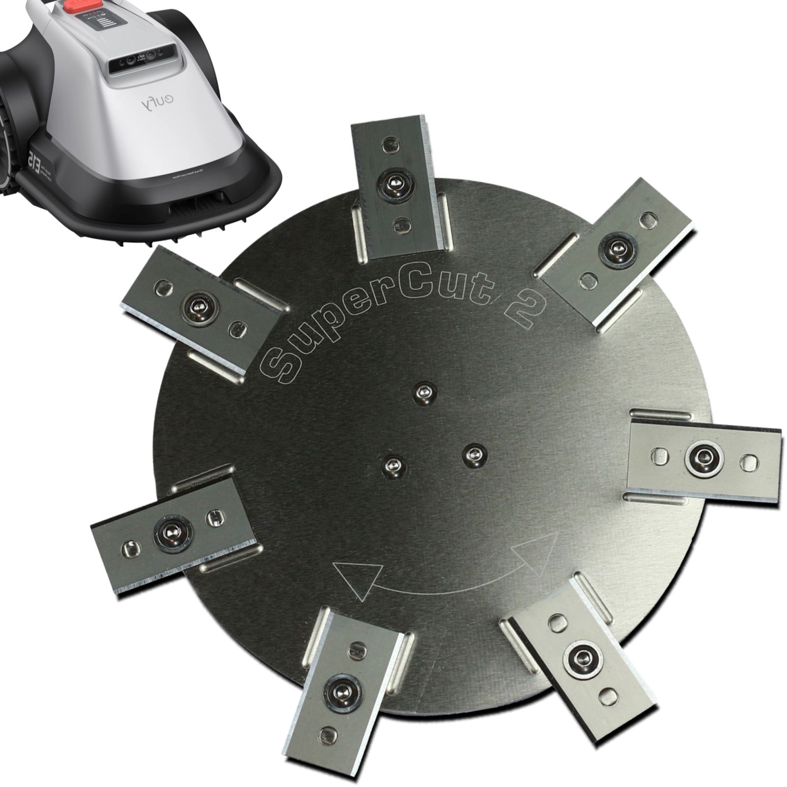 Cutting Disk for eufy E15/E18 – stainless steel / aluminum - 7 fixed blades - Heavy Duty!