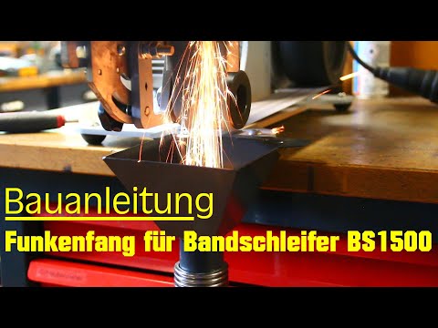 Funkenfang für BS1500 Bandschleifer Schweiß Bausatz Absaugwanne