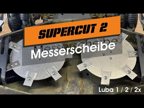 Messerscheiben für Mammotion Luba 1 / 2 und 2x Edelstahl / Aluminium SuperCut 2